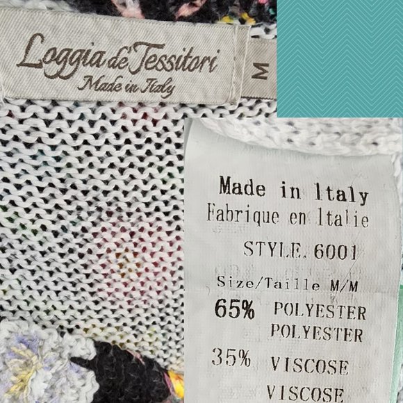 Laggia De Tessitori Colorful Floral Printed Knit Tee - Picture 5 of 5